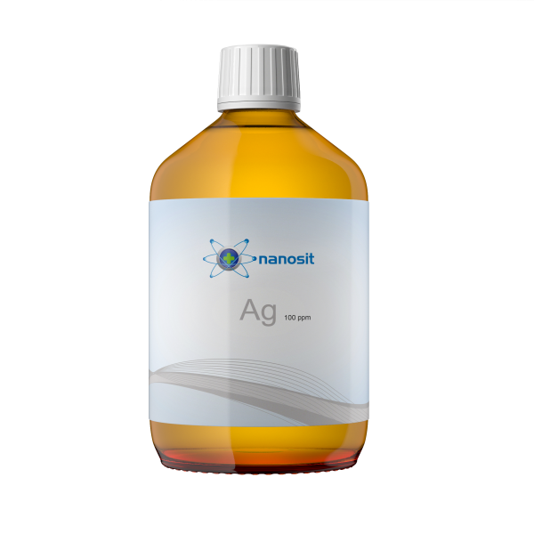 nanosit argent colloïdal 100 ppm, 500 ml