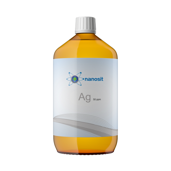 1000 ml nanosit colloidal silver, 50 ppm