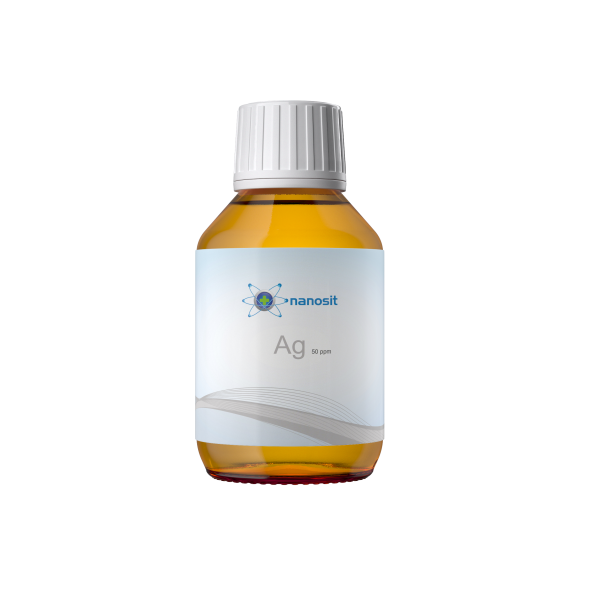 nanosit argent colloïdal 50 ppm, 100 ml