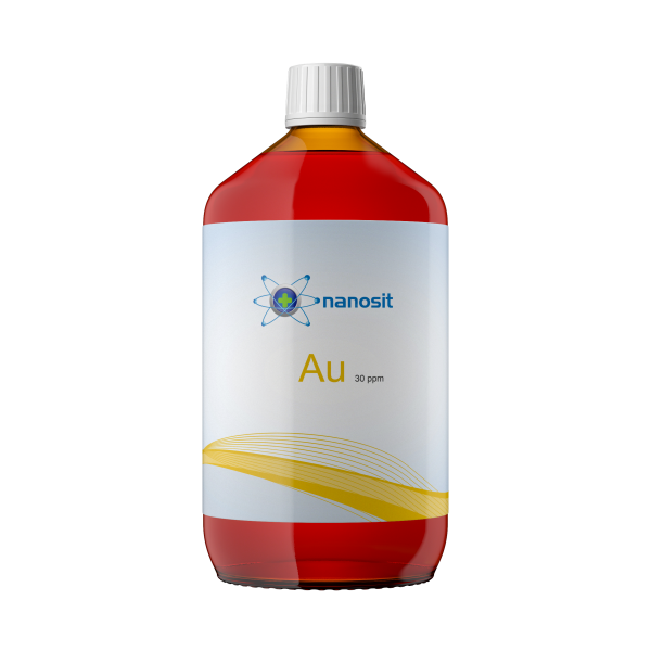 1000 ml nanosit colloidal gold, 30 ppm